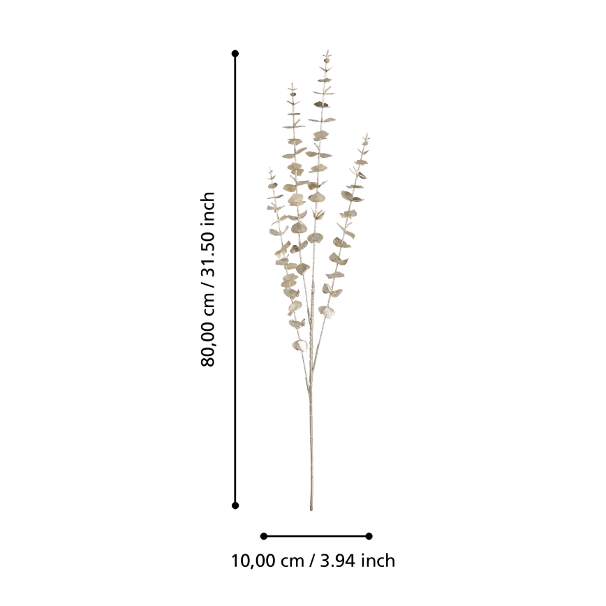 Eglo - Fleur artificielle 80 cm doré