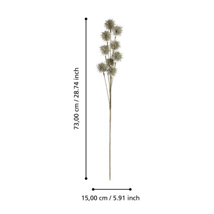 Eglo - Fleur artificielle 73 cm doré