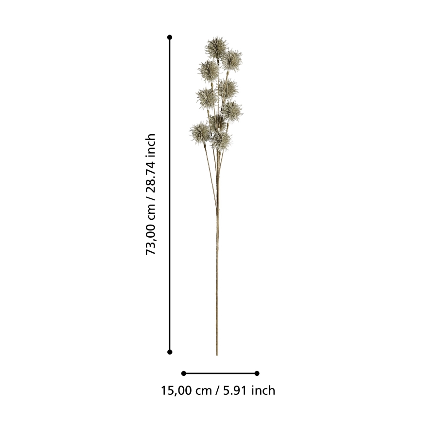 Eglo - Fleur artificielle 73 cm doré