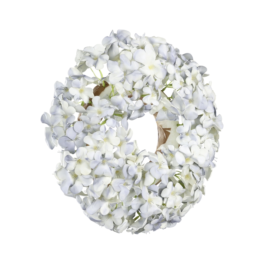 Eglo - Couronne de fleurs artificielles d. 35 cm bleu