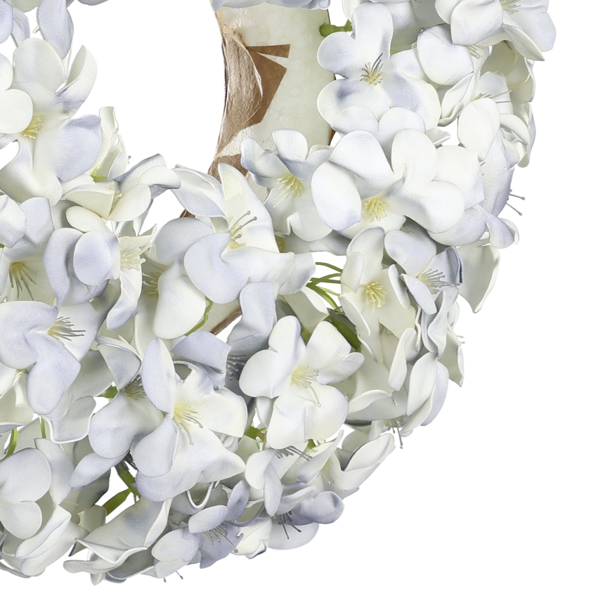 Eglo - Couronne de fleurs artificielles d. 35 cm bleu