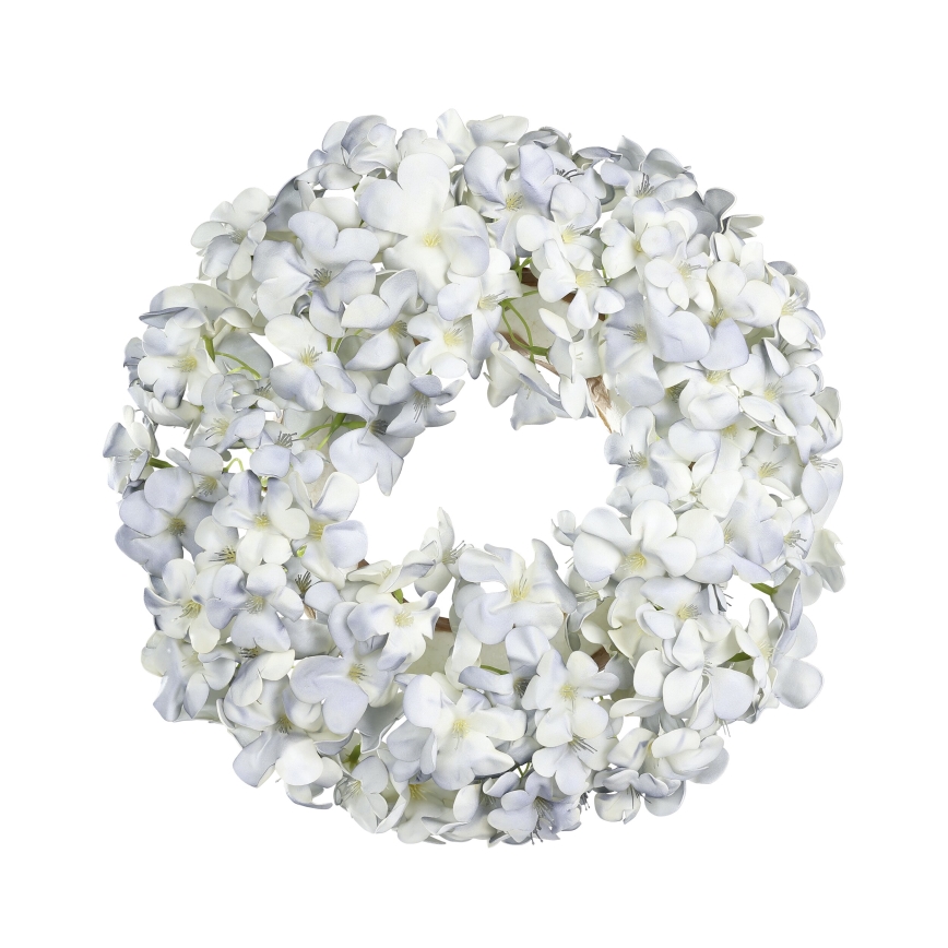 Eglo - Couronne de fleurs artificielles d. 35 cm bleu