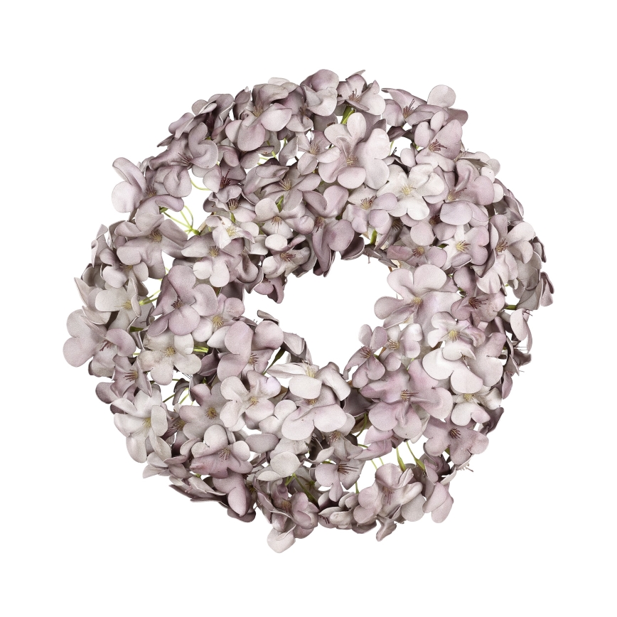 Eglo - Couronne de fleurs artificielles d. 35 cm violet