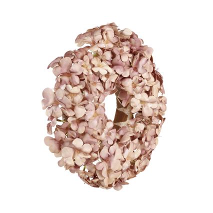 Eglo - Couronne de fleurs artificielles d. 35 cm rose