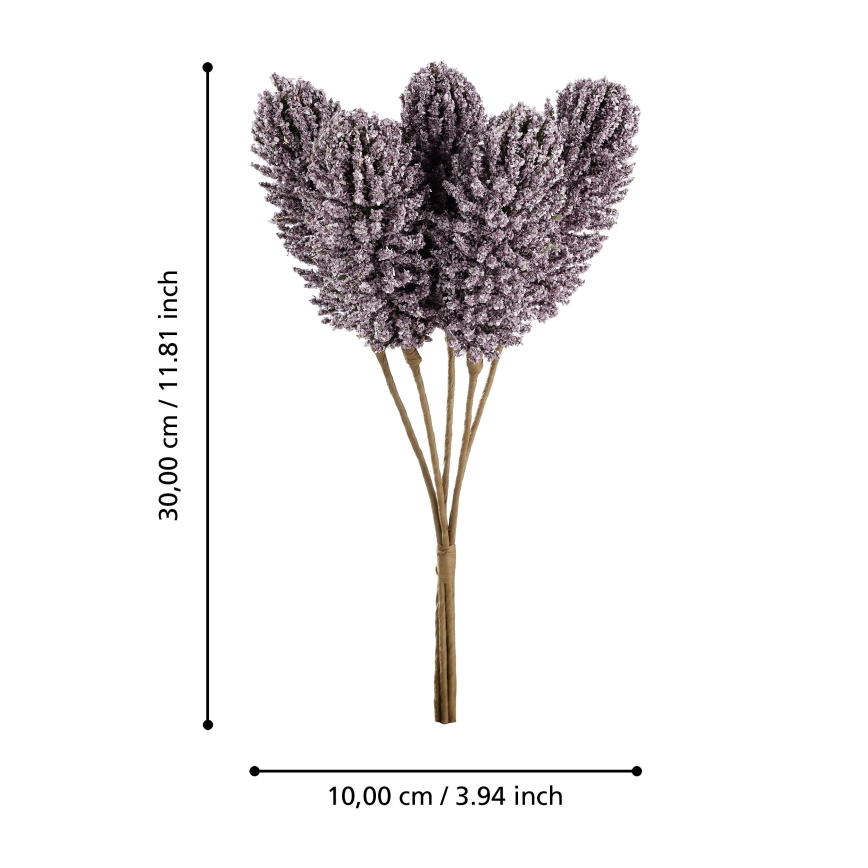 Eglo - Fleur artificielle 30 cm violet