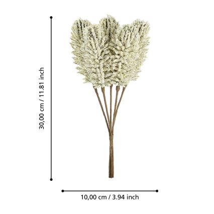 Eglo - Fleur artificielle 30 cm jaune