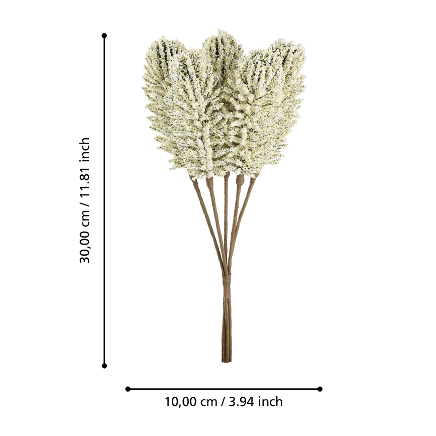 Eglo - Fleur artificielle 30 cm jaune