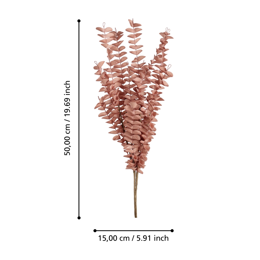 Eglo - Fleur artificielle 50 cm rouge