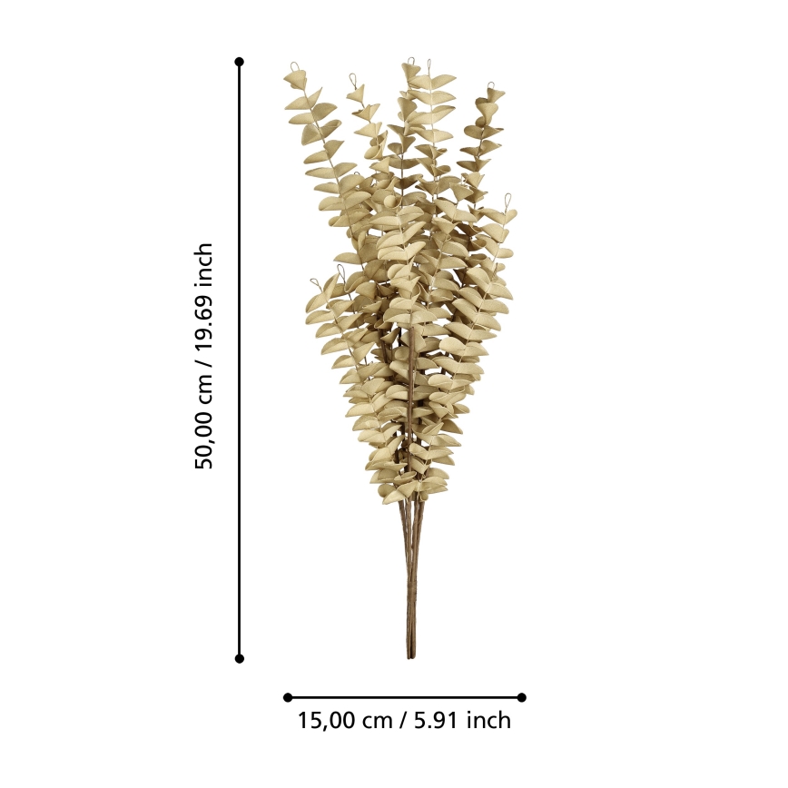Eglo - Fleur artificielle 50 cm beige