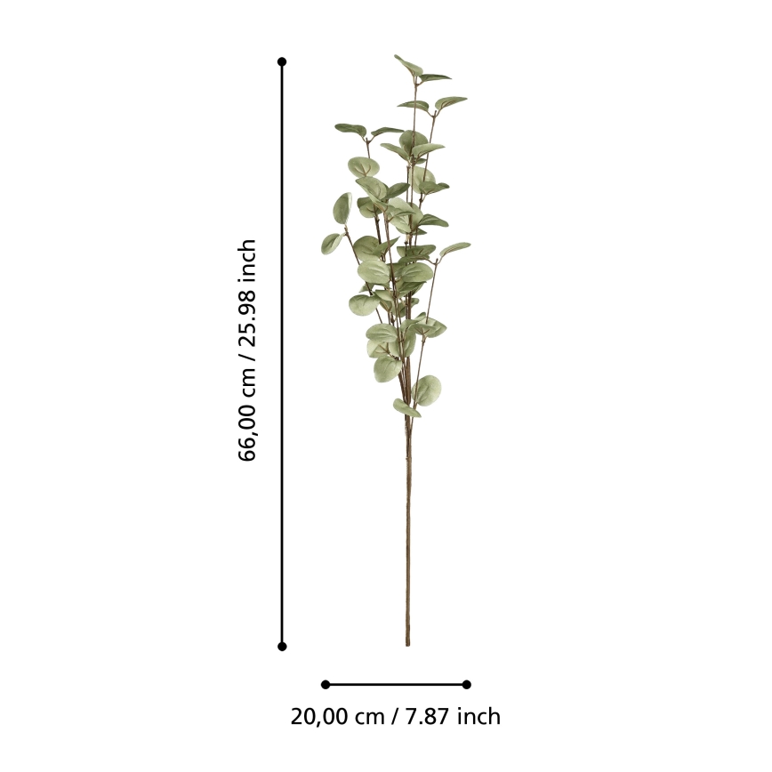 Eglo - Fleur artificielle 66 cm vert