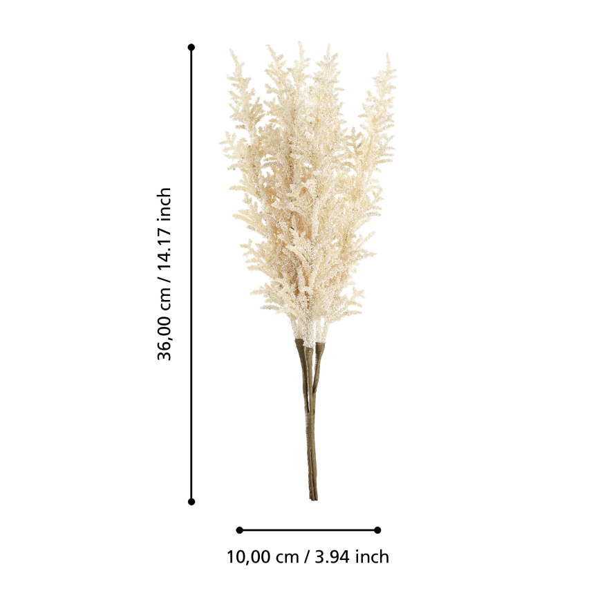 Eglo - Fleur artificielle 36 cm jaune