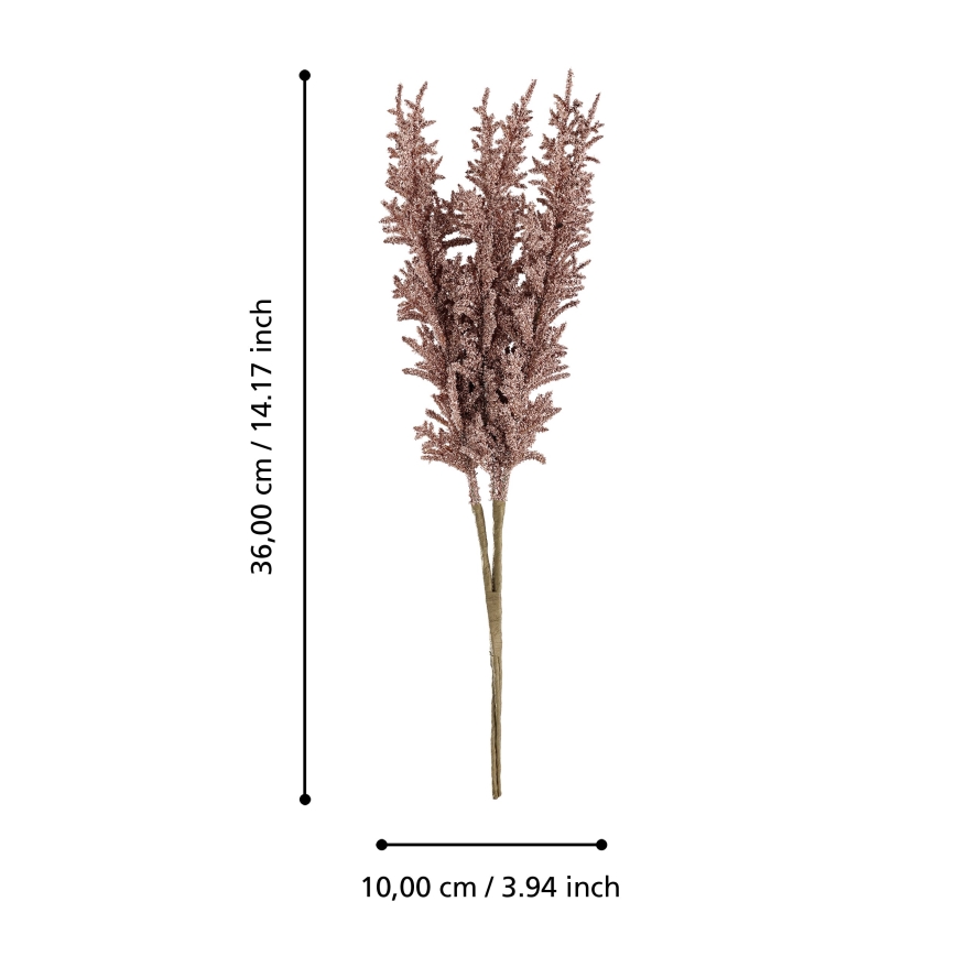 Eglo - Fleur artificielle 36 cm rouge