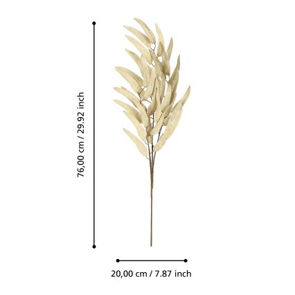 Eglo - Fleur artificielle 76 cm beige