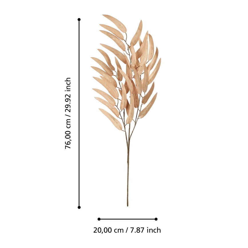 Eglo - Fleur artificielle 76 cm orange