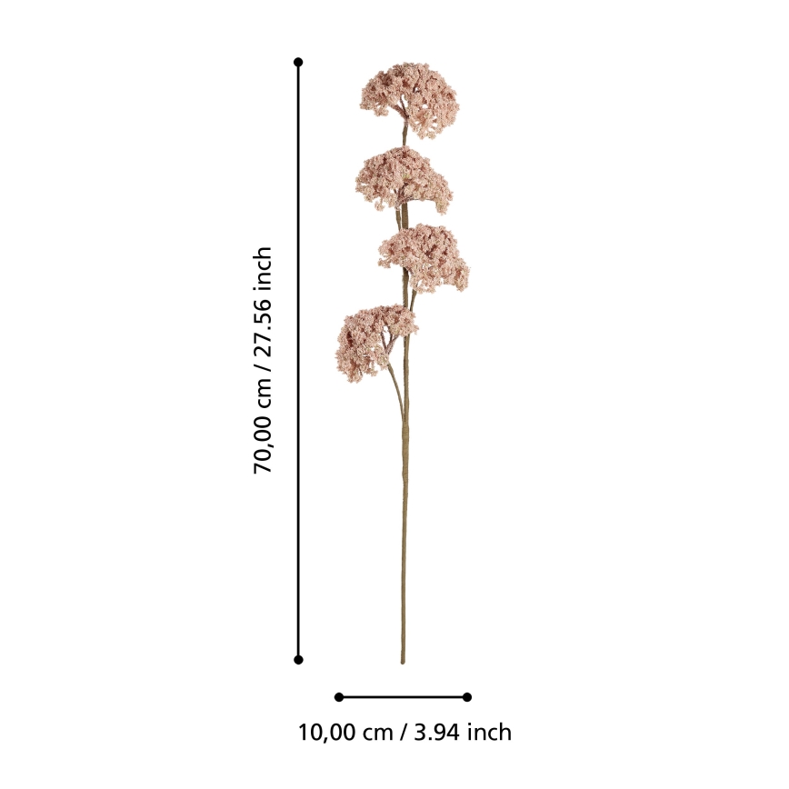 Eglo - Fleur artificielle 70 cm rose