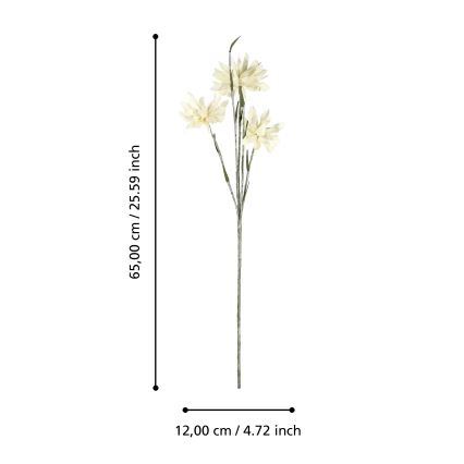 Eglo - Fleur artificielle 65 cm jaune