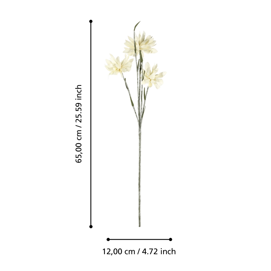 Eglo - Fleur artificielle 65 cm jaune