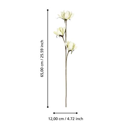 Eglo - Fleur artificielle 65 cm jaune
