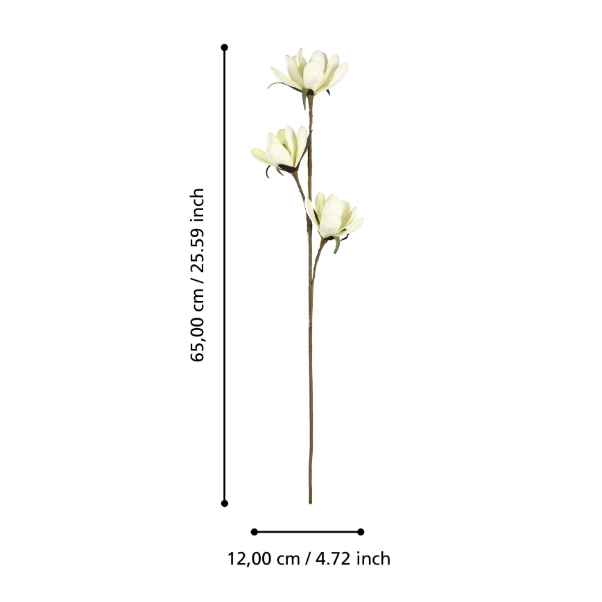 Eglo - Fleur artificielle 65 cm jaune
