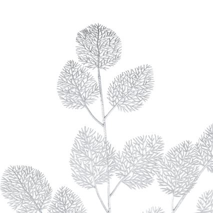 Eglo - Fleur artificielle 87,5 cm argent