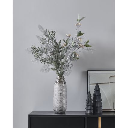 Eglo - Fleur artificielle 53 cm argent