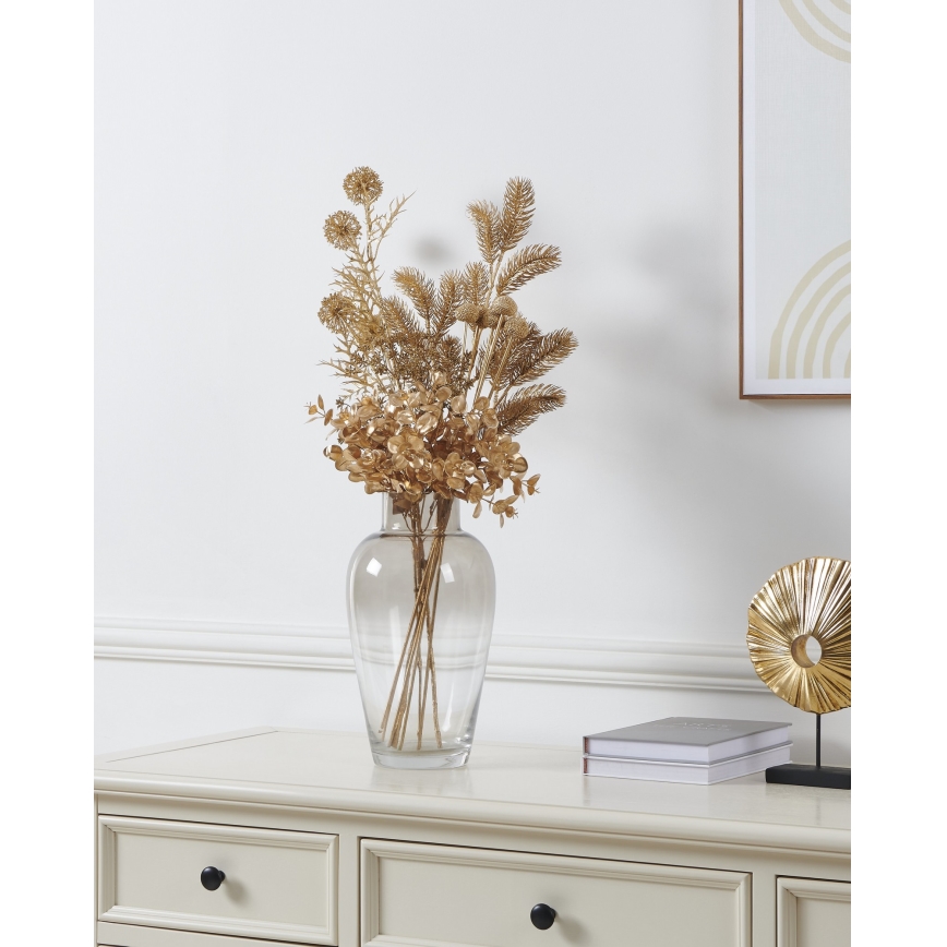 Eglo - Fleur artificielle 53 cm doré