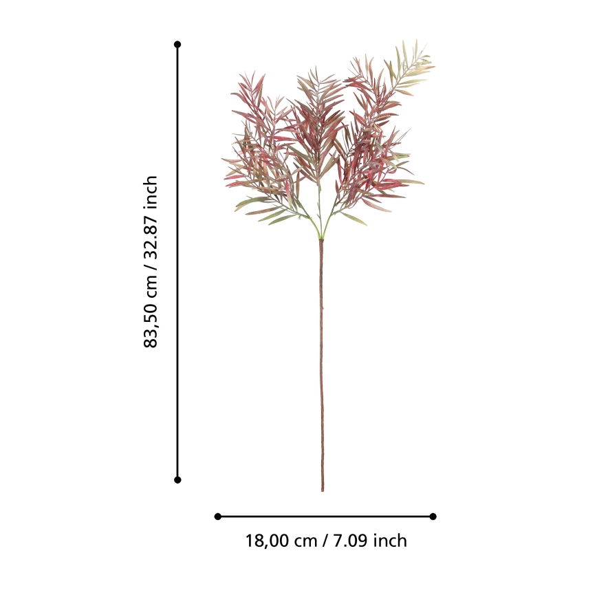 Eglo - Fleur artificielle 83,5 cm rouge