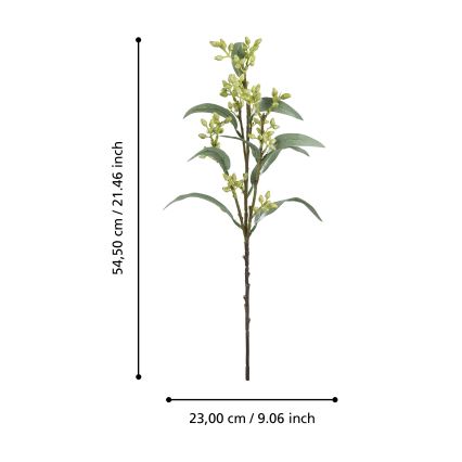 Eglo - Fleur artificielle 54,5 cm vert