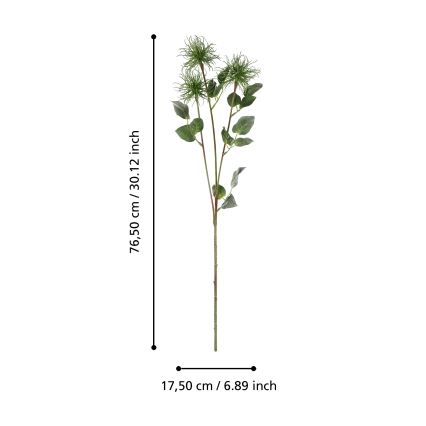Eglo - Fleur artificielle 76,5 cm vert