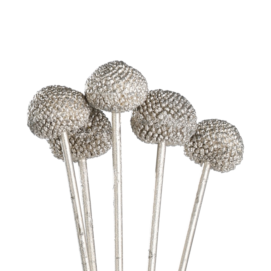 Eglo - Fleur artificielle 58,5 cm argent