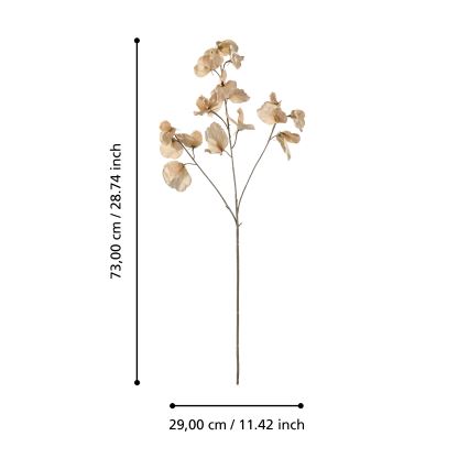 Eglo - Fleur artificielle 73 cm beige