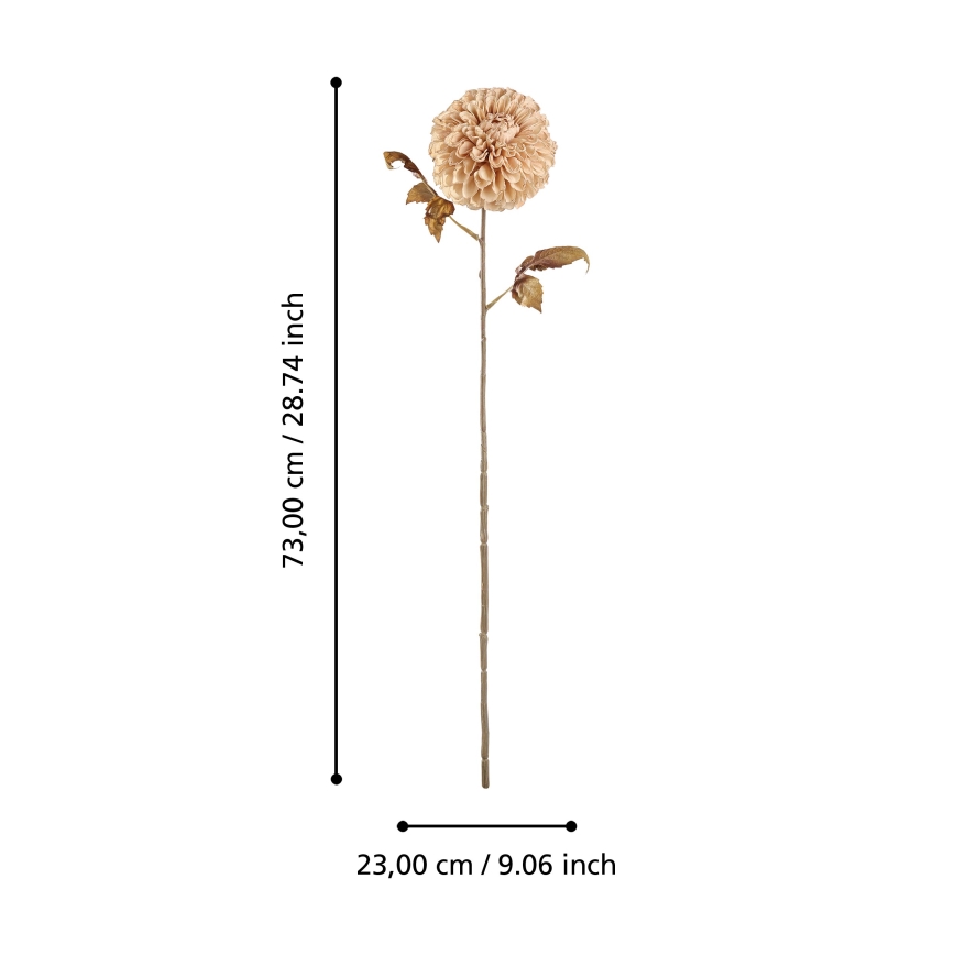 Eglo - Fleur artificielle 73 cm beige