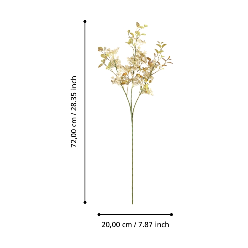 Eglo - Fleur artificielle 72 cm doré