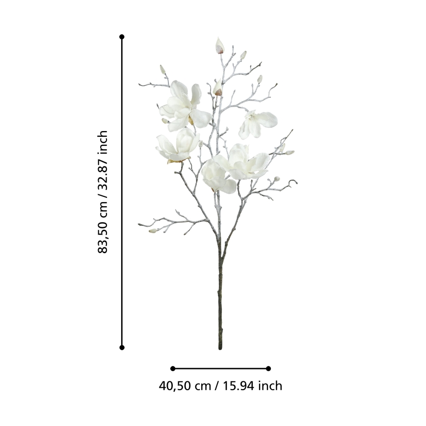 Eglo - Fleur artificielle 83,5 cm blanc