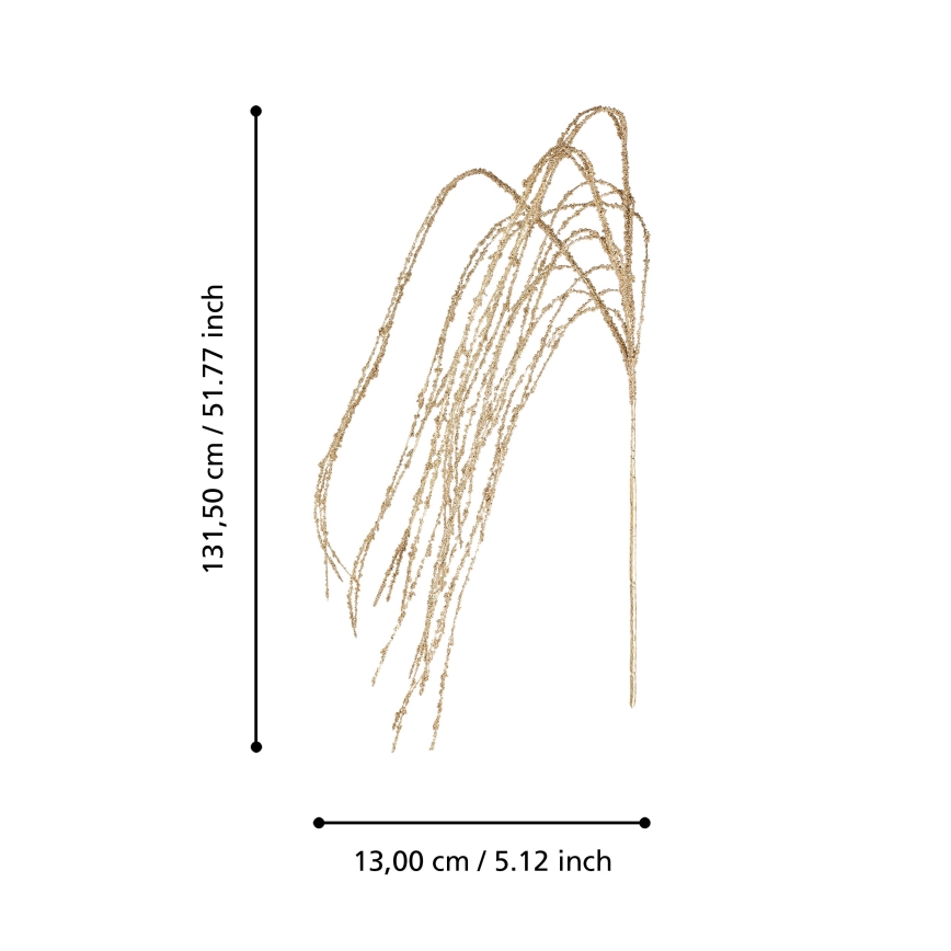 Eglo - Fleur artificielle 131,5 cm doré