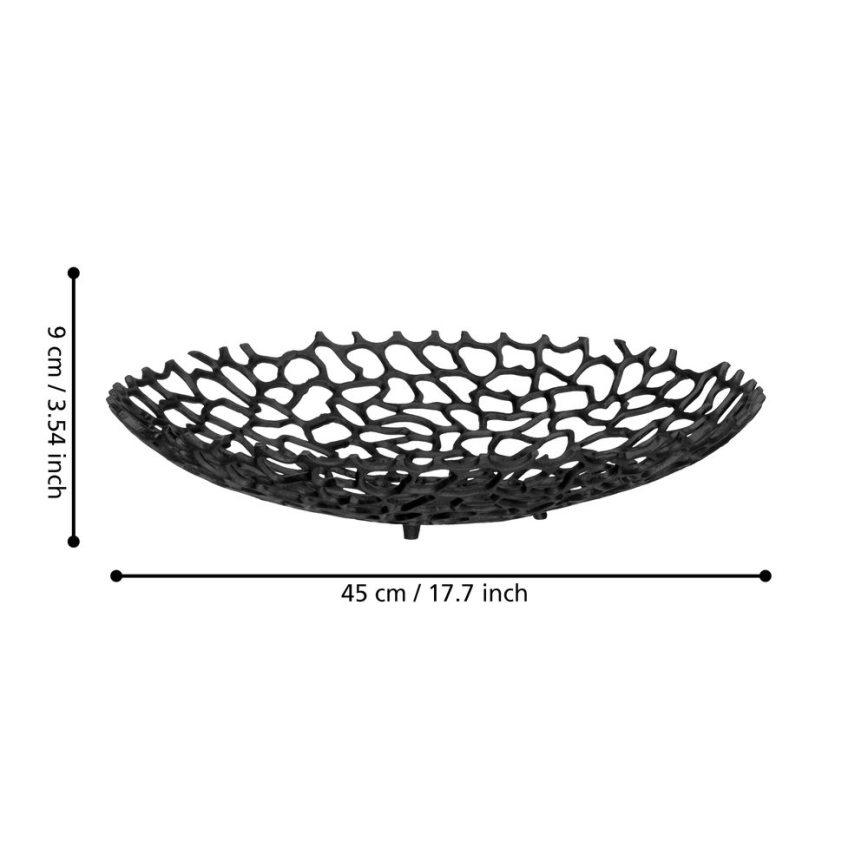 Eglo 429737 - Coupe décorative KIMITSU Ø 45 cm noire