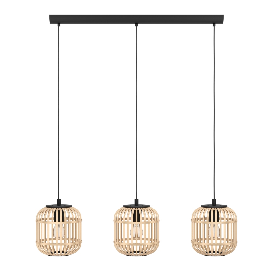 Eglo - Suspension fil 3xE27/28W/230V
