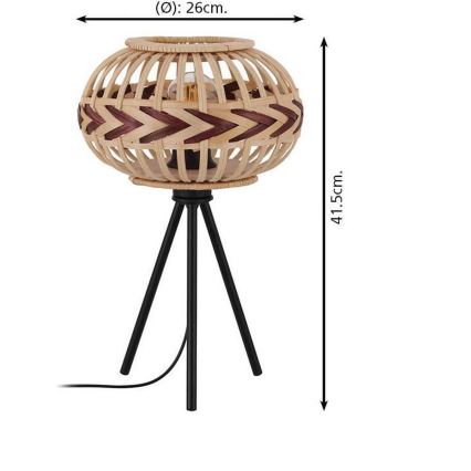 Eglo - Lampe de table 1xE27/40W/230V