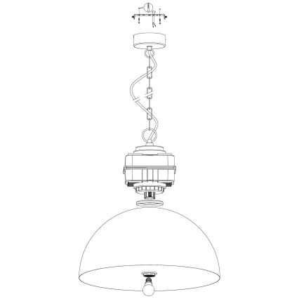 Eglo - Suspension avec chaîne 1xE27/40W/230V