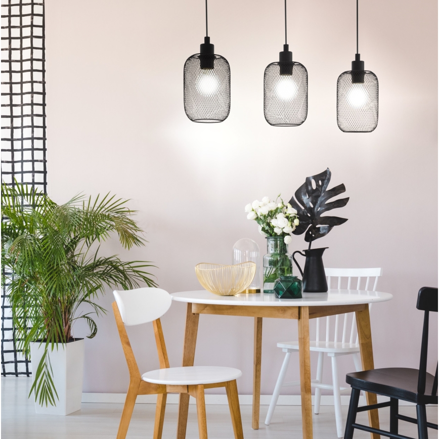 Eglo - Suspension avec fil 3xE27/60W/230V