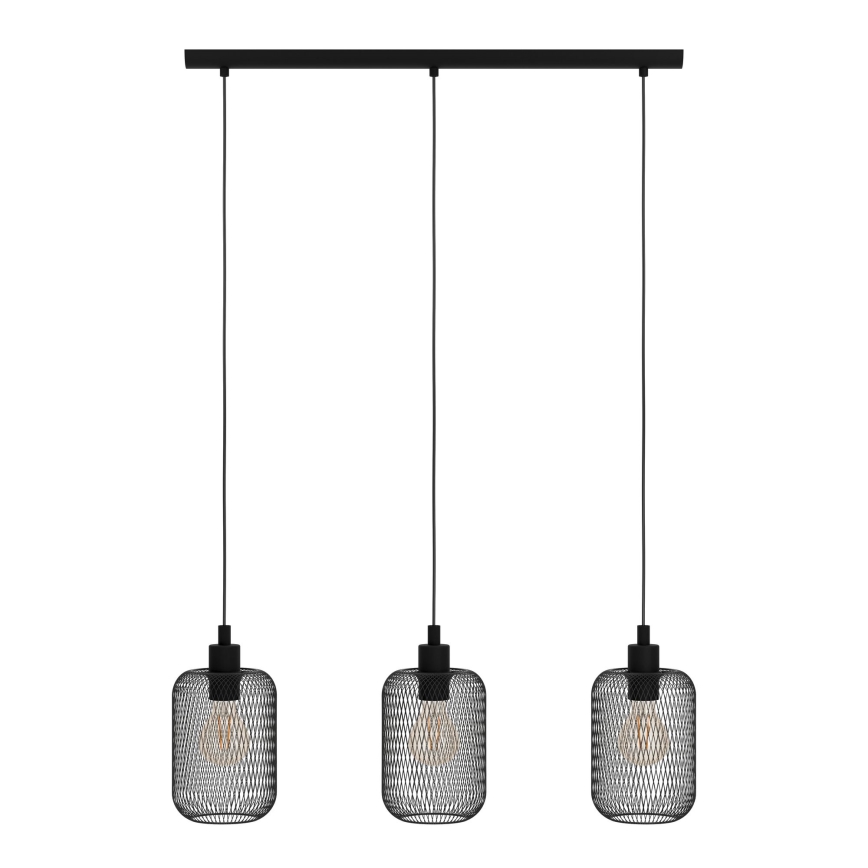 Eglo - Suspension avec fil 3xE27/60W/230V