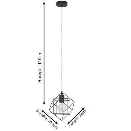 Eglo - Suspension avec fil 1xE27/60W/230V