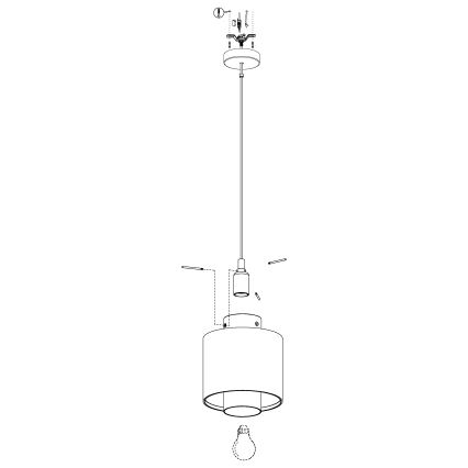 Eglo - Suspension avec fil 1xE27/40W/230V