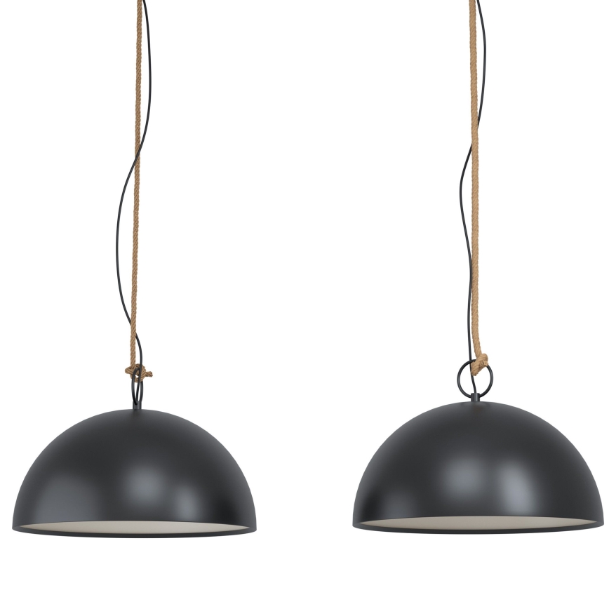 Eglo 43397 - Suspension sur câble HODSOLL 2xE27/40W/230V