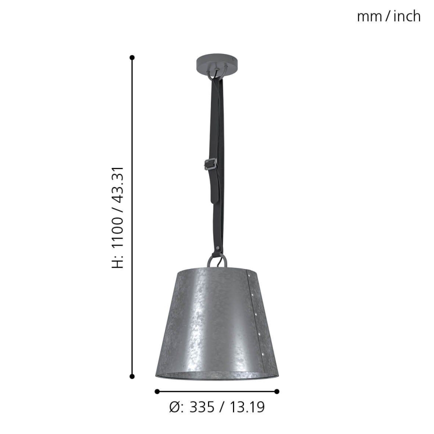 Eglo - Suspension avec fil 1xE27/60W/230V