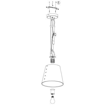 Eglo - Suspension avec fil 1xE27/60W/230V