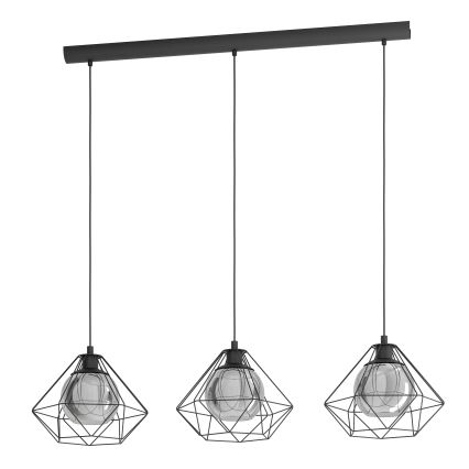 Eglo - Suspension avec fil 3xE27/40W/230V