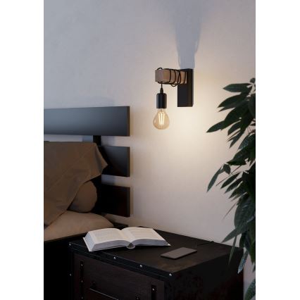 Eglo - Applique murale TOWNSHEND 1xE27/10W/230V