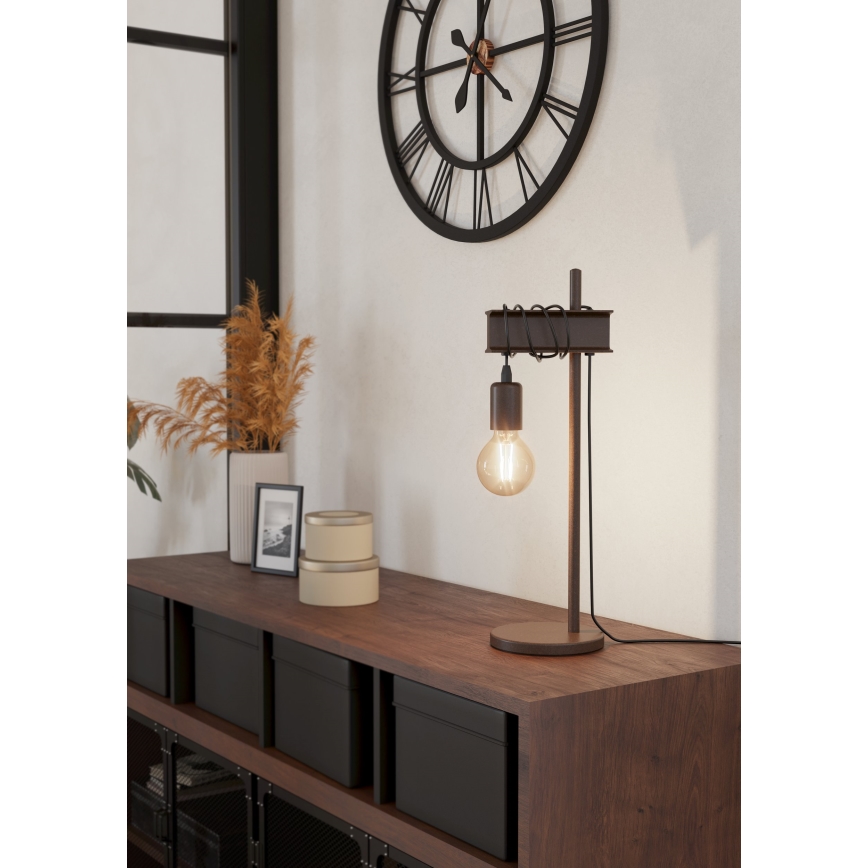 Eglo - Lampe de table TOWNSHEND 1xE27/10W/230V