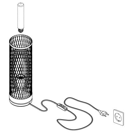 Eglo - Lampe de table 1xE27/40W/230V